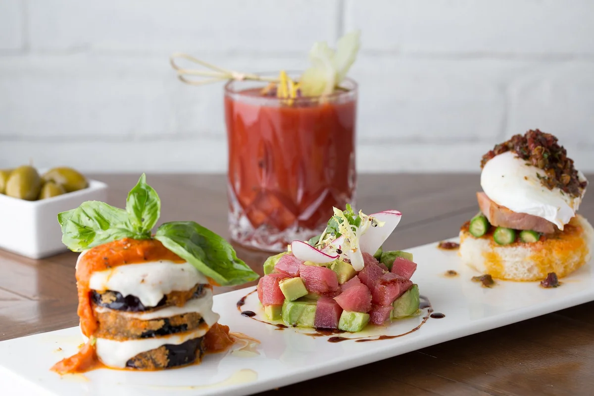 Weekend brunch at Funkadeli — generous Italian plates meant for sharing over long, leisurely afternoons